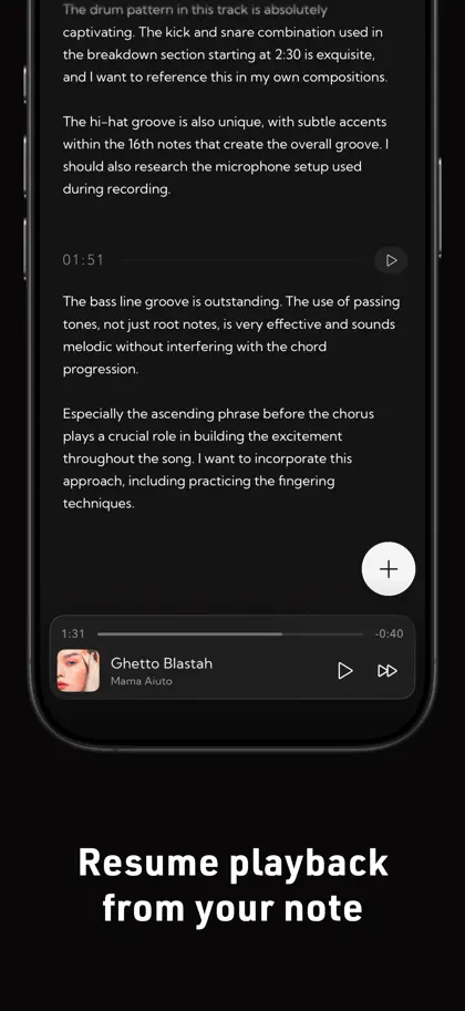 Screenshot 4 von 6 zu Track Notes: Music Annotation