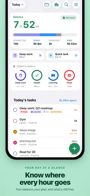 Leeway: Time Budget Planner screenshot 2