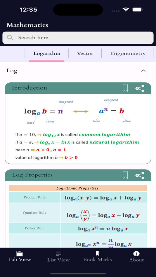 #3. Math Formulas with Flow Charts (iOS) Podle: Deepa Pandey