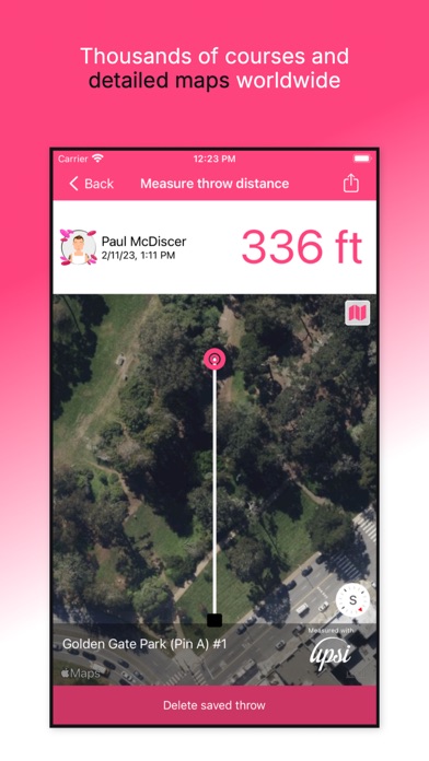 Upsi Disc Golf Screenshot