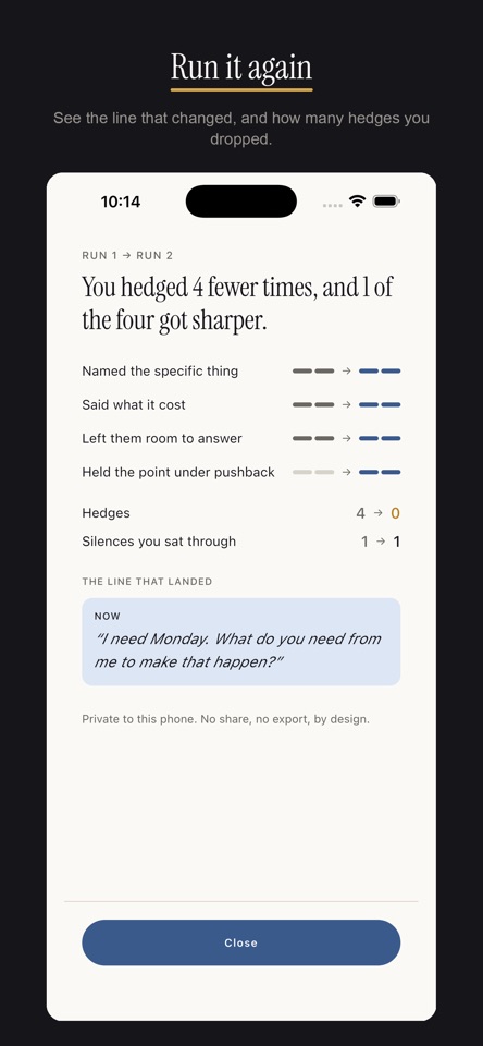DryRun: Say the Hard Thing screenshot 3