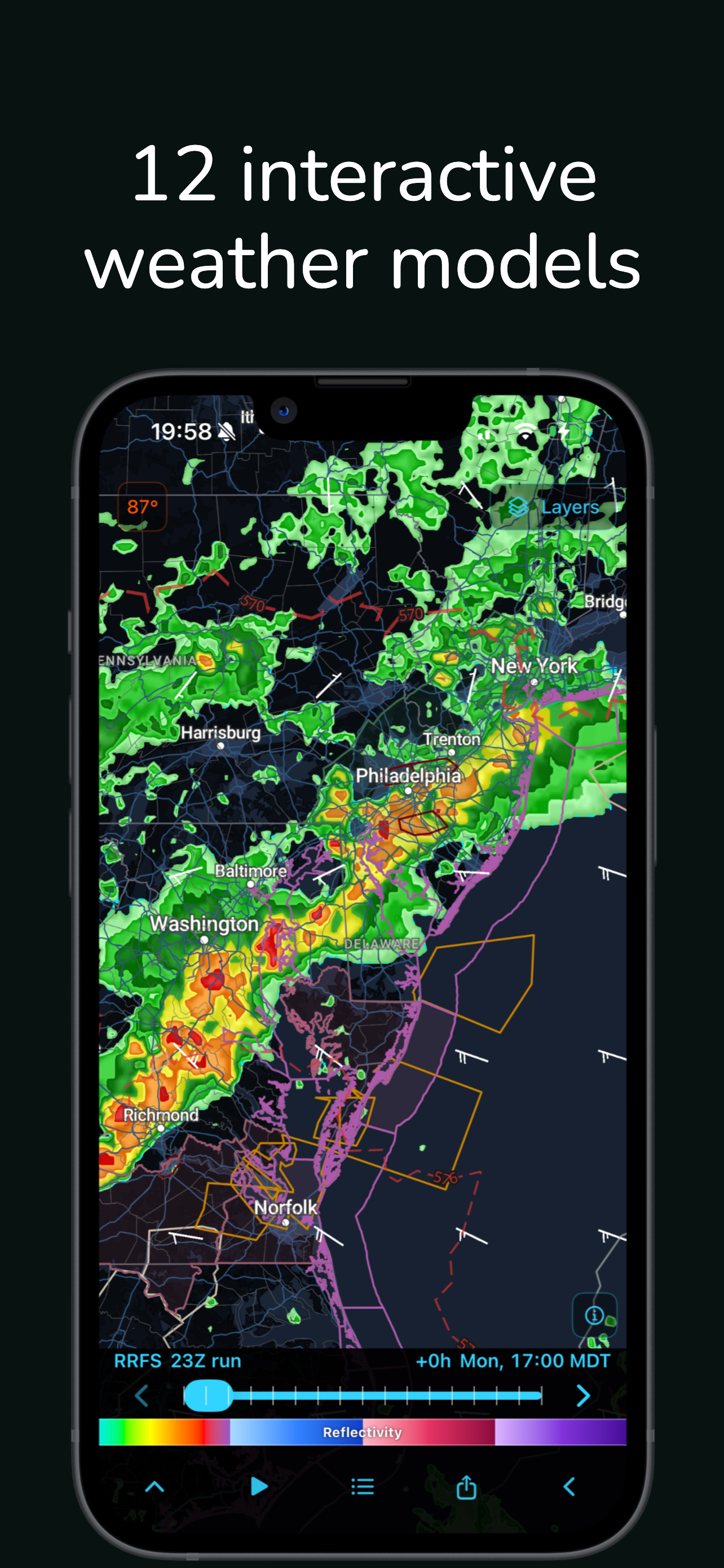 Echoes Weather: Radar & Models screenshot 7