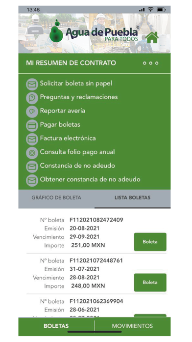 Agua de Puebla Móvil Screenshot
