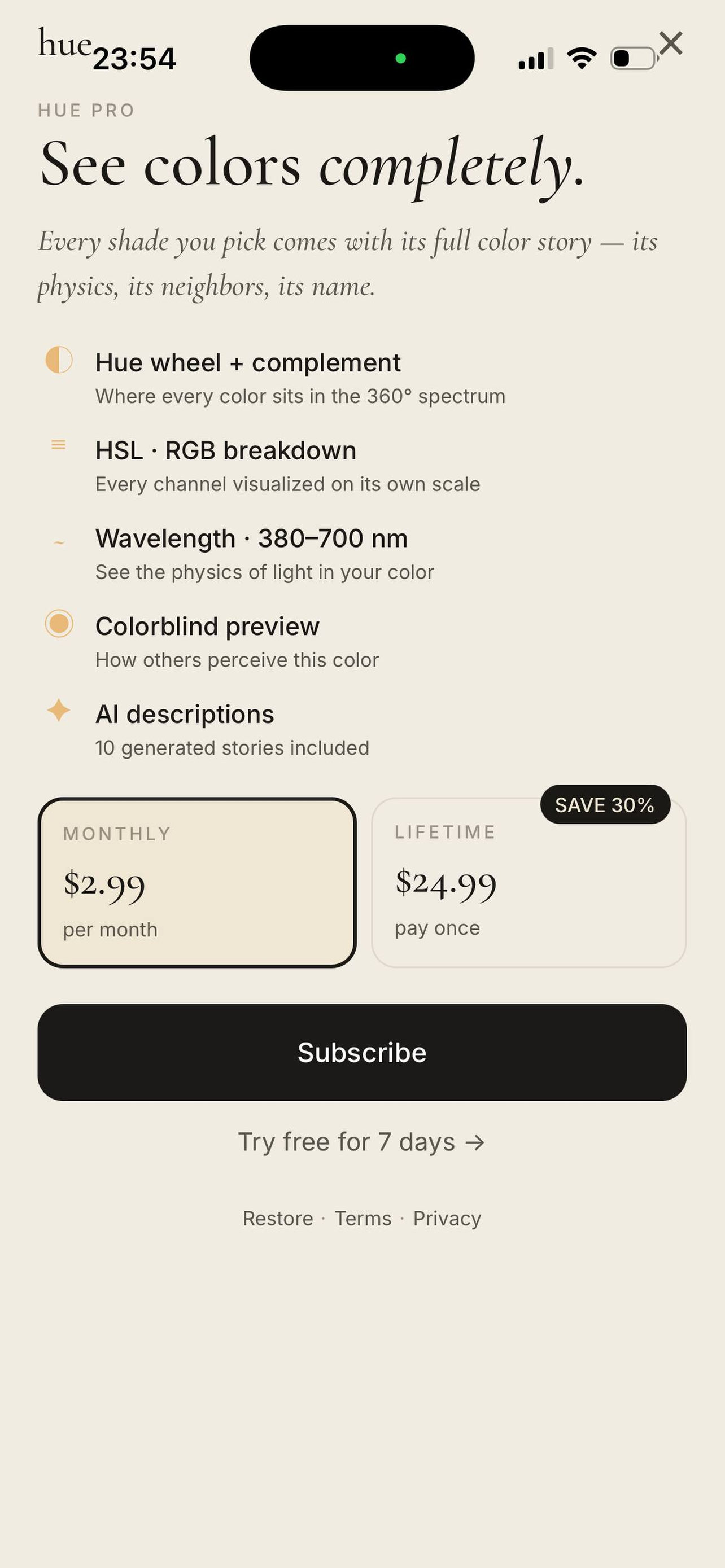 Hue Color Picker & Identifier
