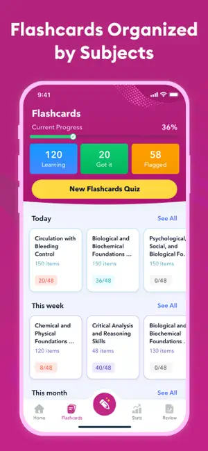 MCAT Study & Flashcards 2026 screenshot 3