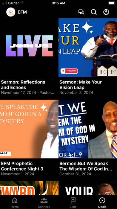 Elevating Faith Ministries Screenshot