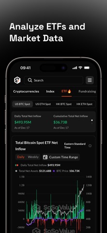 SoSoValue: Crypto Tracker iPhone screenshot
