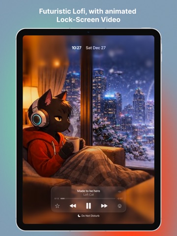 Lofi Cat: Futuristic Beats BGM