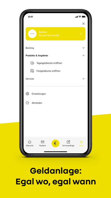 Renault Bank direkt Banking Screenshot