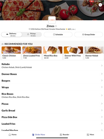 Zimos iPad screenshot