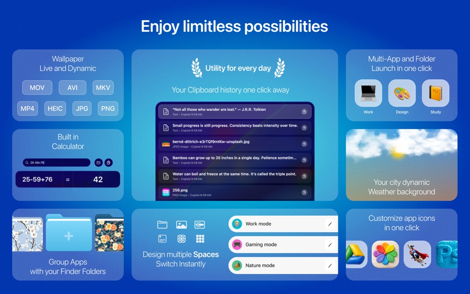#10. LaunchMe - App Launchpad (macOS) โดย: Mariia Bebris