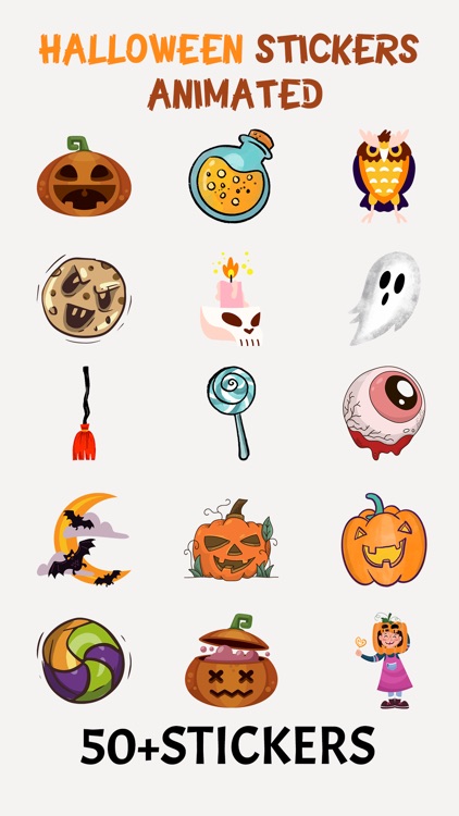 Halloween Stickers Animated