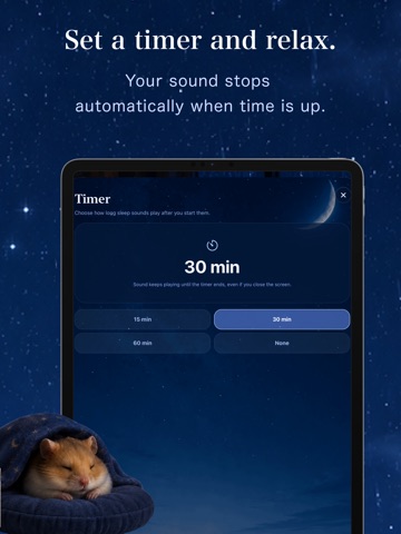 Goodnight Hamster:Sleep Sounds iPad screenshot