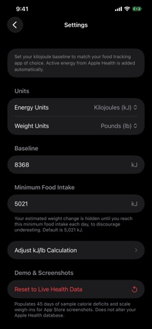 Deficit Grams: Weight Tracker screenshot 4