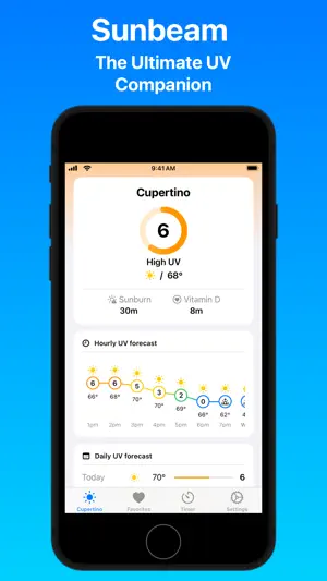 Sunbeam: UV Index Tracker screenshot 1