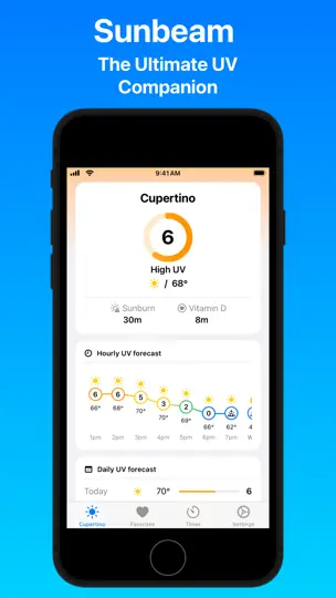 Sunbeam: UV Index iPhone-skjermbilde 1
