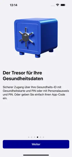 Screenshot von AXA EPA auf dem iPhone 3