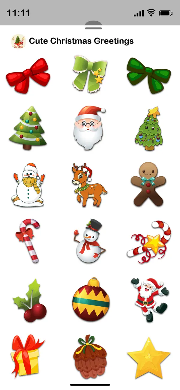 Screenshot #2 pour Cute Christmas Greetings