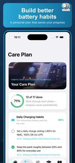 Скриншот EV Battery Health By ChatStick на iPhone 6