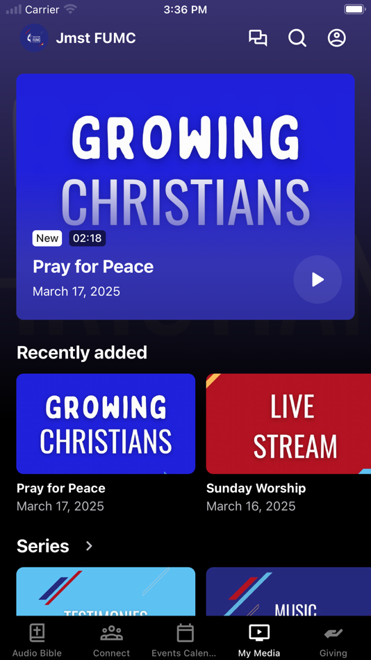 #3. Jamestown First UMC (iOS) By: Jamestown First United Methodist Church