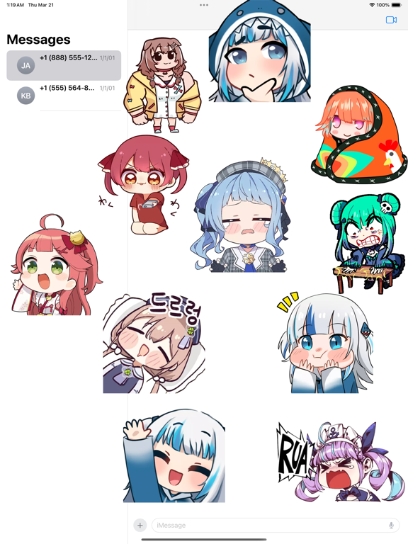 Screenshot #4 pour Cuties Little Chibi Stickers