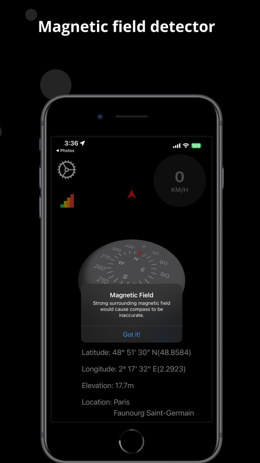 #4. Swift Compass (iOS) 由: Poh Earr Tan