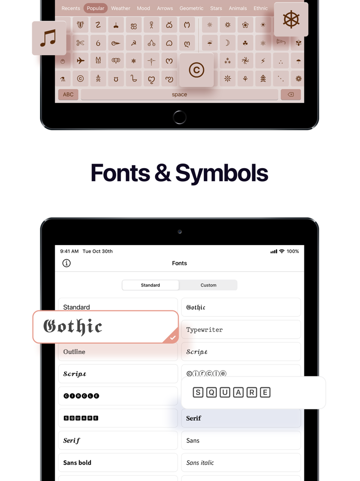 #2. Fonts Art: Keyboard for iPhone (iOS) Podle: AIBY