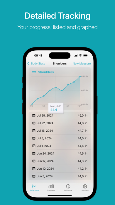 Body Measurements Tracker Screenshot