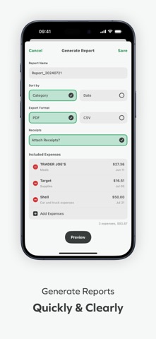 AI Receipt Scanner: SimExpense iPhone screenshot