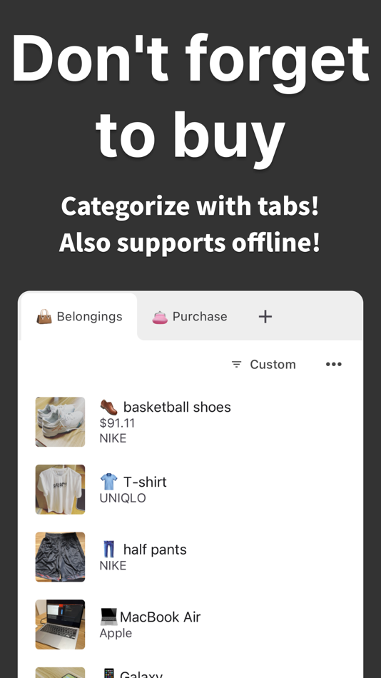 #1. Purchase List | Shopping list (iOS) 由: naoki otsu