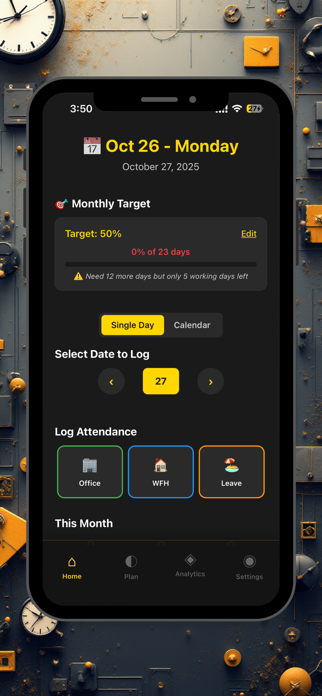 Hybrid Office Tracker Screenshot 2 of 7