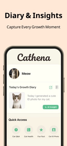 Cathena - AI Cat Assistant iPhone screenshot