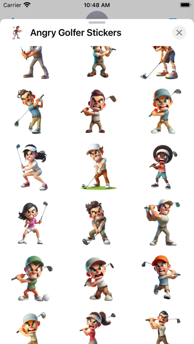 Screenshot #2 pour Angry Golfer Stickers