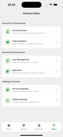 Rayyan Corporate Banking screenshot