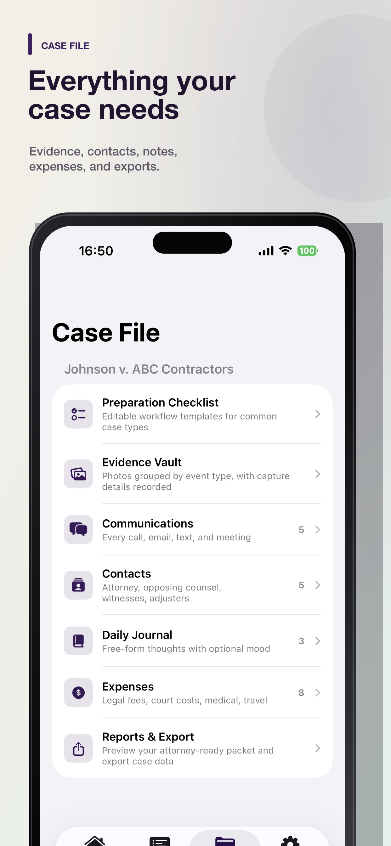 CaseKeep: Legal Case Organizer screenshot 5
