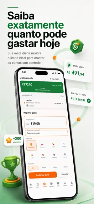 Meta Diária - Gastos e Metas screenshot 2