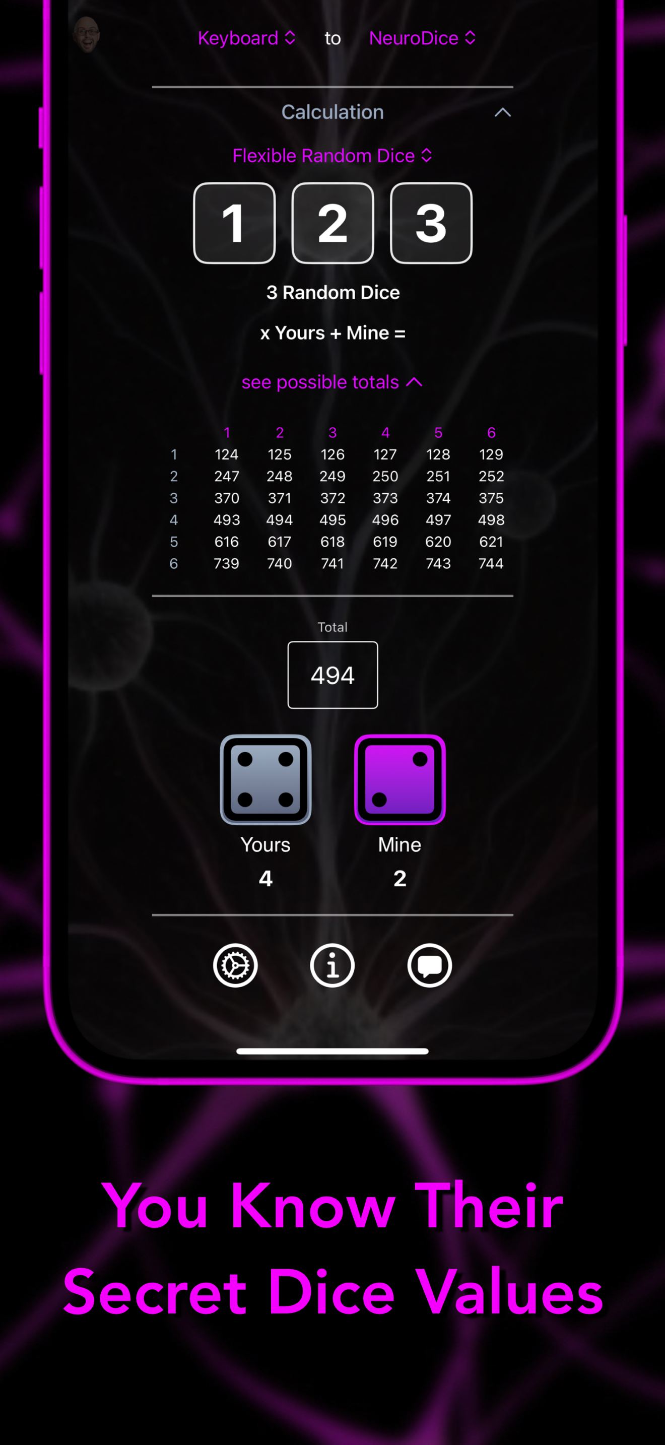 NeuroDice screenshot 2