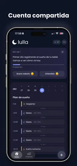 Captura de pantalla de Lulla: Diario De Sueño Bebé en iPhone 5