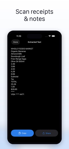 Image to Text: Photo OCR Scan iPhone screenshot