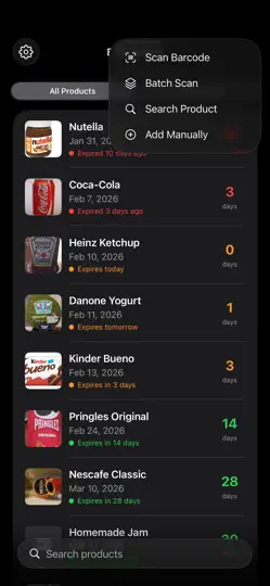 Captura de pantalla de Best Before - Food Tracker en iPhone 5