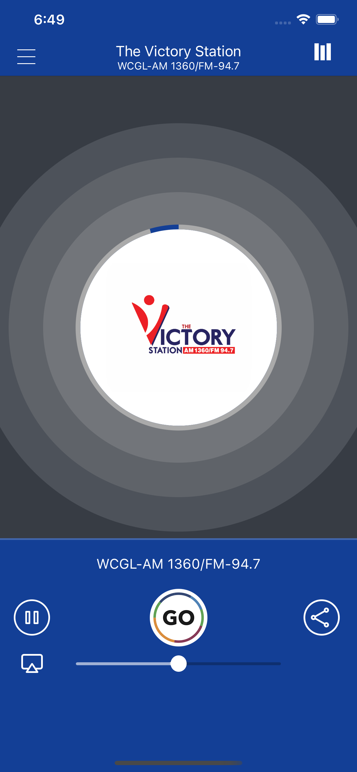The Victory Station App
