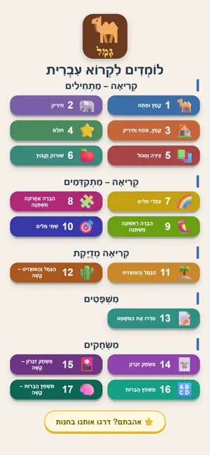 לימוד קריאה לכיתה א screenshot 1