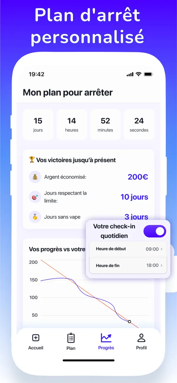 Screenshot #3 pour Puff Count: Arrêter de Vape