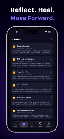 No Contact Tracker: Move On iPhone screenshot