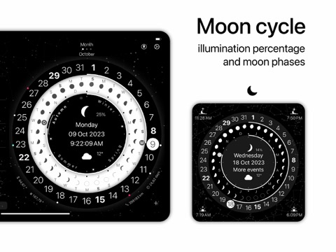 無限時計 月齢カレンダー 円形の CircleTimeのおすすめ画像5