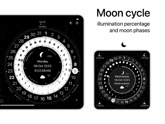 Kalender cyclus  • CircleTime iPad app afbeelding 5