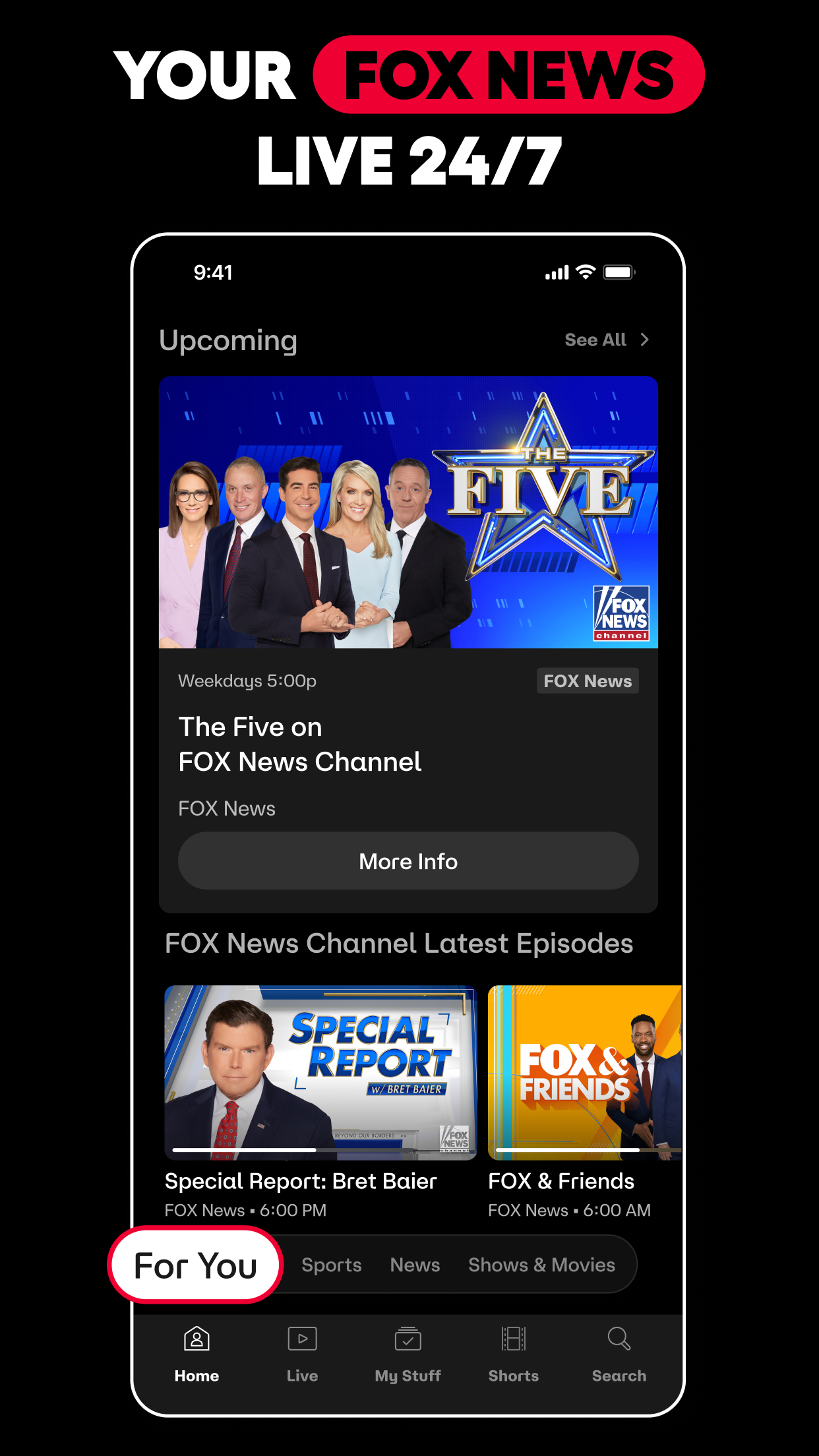 FOX One: Live News, Sports, TV screenshot 2