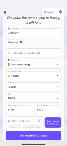 Gift Shopping AI screenshot