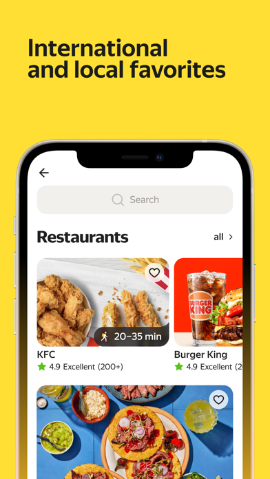 Yandex Eats: food delivery Screenshot