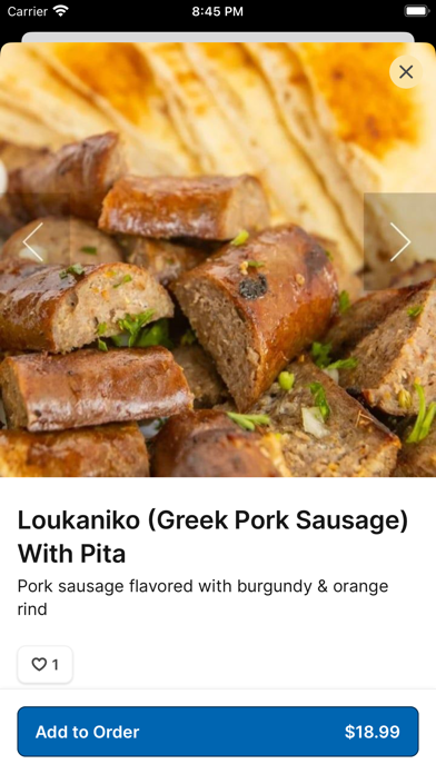 The Fat Greek iPhone screenshot 3 - Food & Drink app